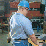   As shown in the accompanying figure, the computer is used extensively for access control at many organizations, such as ____ that allow individuals to enter the office building, punch in or out of work, or access the company network by providing the proper credentials or being authenticated via a fingerprint or hand scan. A)  bar codes B)  virtual reality glasses C)  collaboration systems D)  authentication systems