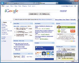   The accompanying  figure shows the iGoogle ____ Web page. A)  portal B)  RSS C)  social networking D)  podcasting