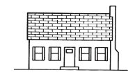 The accompanying figure shows a building ____.   A)  elevation B)  plan C)  section D)  floor
