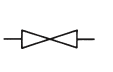   The plumbing symbol shown in the accompanying figure represents a ____. A)  tee B)  valve C)  90 degree elbow D)  wye