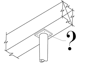   What is the feature labeled in the accompanying figure? A)  Masonry pier B)  Bearing plate C)  Veneer D)  LVL