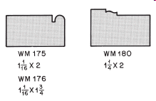   What shape of wood molding is shown in the accompanying figure? A)  Quarter round B)  Drip cap C)  Brick mold D)  Flat astragal