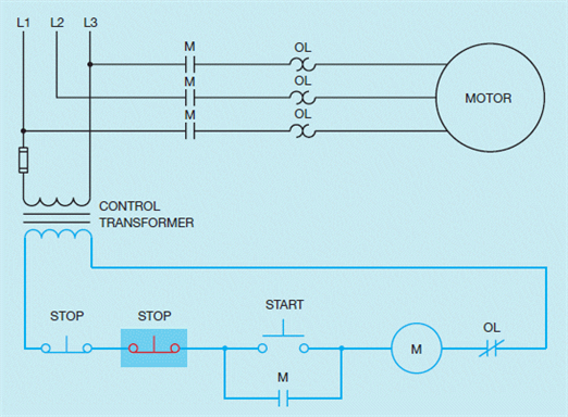 Figure 8-1         Based on the accompanying figure, describe how the additional button is added to the circuit.