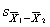 In the independent groups t test,   is an estimate of   .