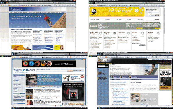 The Web offers exciting, challenging new avenues for formal and informal teaching and learning, as illustrated in the accompanying figure.