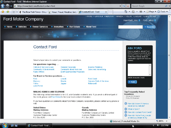   A Web site's ____ page, such as the one shown in the accompanying figure, encourages communication between the site and its visitors. A)  server B)  home C)  copyright D)  contact