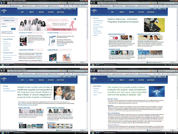 As shown in the accompanying figure, a logical, standard page layout provides visual consistency across all pages at a site.