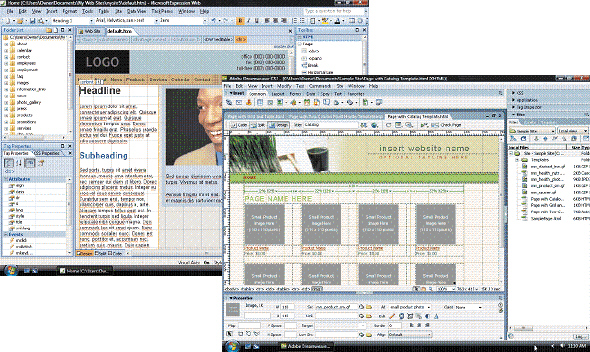   Using a WYSIWYG template with a predefined color scheme, as shown in the accompanying figure, can help ensure ____________________ among all pages at your site.