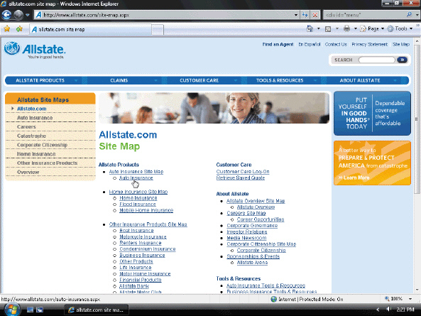   Using the accompanying figure, briefly describe a site map.