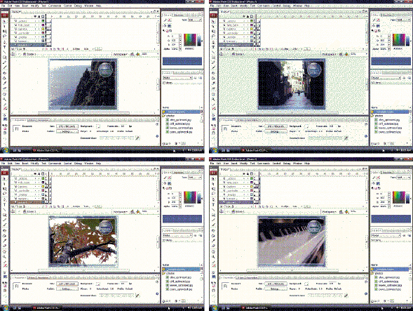   Creating sophisticated ____ involves placing static images in frames along a timeline, as shown in the accompanying figure. A)  RIAs B)  avatars C)  Flash movies D)  progressive JPEGs