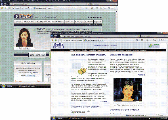 <strong> Web sites, such as those shown in the accompanying figure, provide low-cost tools to quickly create and maintain e-commerce ____.</strong> A) avatars B) online forms C) widgets D) image maps