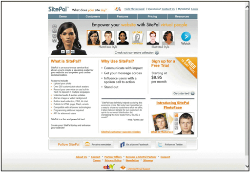   Websites, such as those shown in the accompanying figure, provide low-cost tools to create and maintain _______. A)  avatars B)  gadgets C)  widgets D)  clones