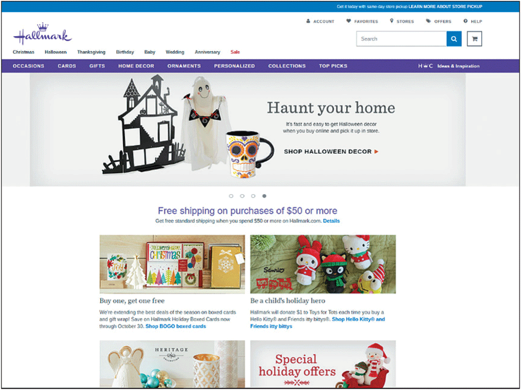   The website shown in the above figure shows an example of a(n) ______. A) carousel B) slide show C) card layout D) tabbed window