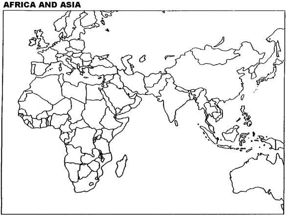 Instructions: Please use this outline map of Africa and Asia to answer the question(s).           Locate and label the independent native states in 1914 in Africa.