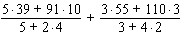 Simplify the numerical expression below.