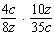 Multiply the fractions below, and express the answer in reduced form.