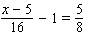 Solve the equation.