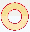  Represent the area of the shaded region in the following figure. The length of a radius of the smaller circle is x , and the length of a radius of the larger circle is 8 x . Please enter pi to write the symbol  \pi  .   