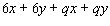 Use the process of factoring by grouping to factor the polynomial.