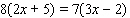 Solve the equation.