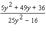 Simplify the rational expression.