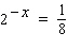 Solve the equation.